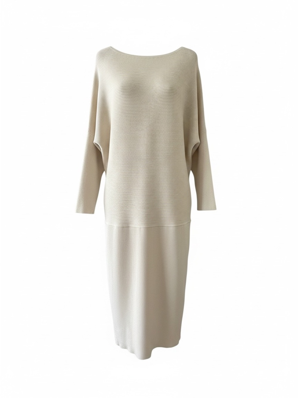 Banana Republic Cream Knit Midi Dress XL